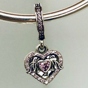 Pandora Heart & Mom Dangle Charm 799402C01
